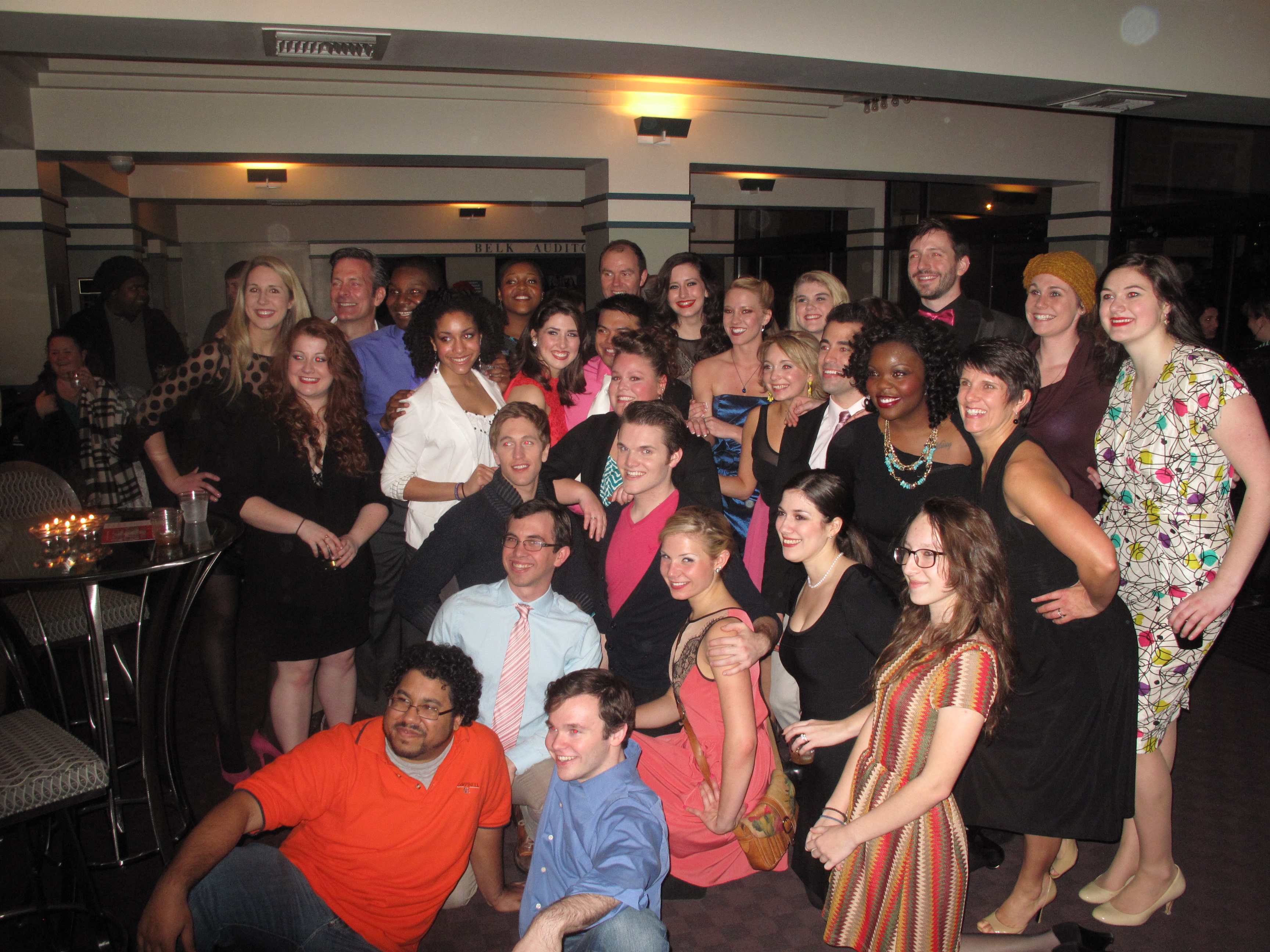 Legally Blonde Cast & Crew on Opening Night