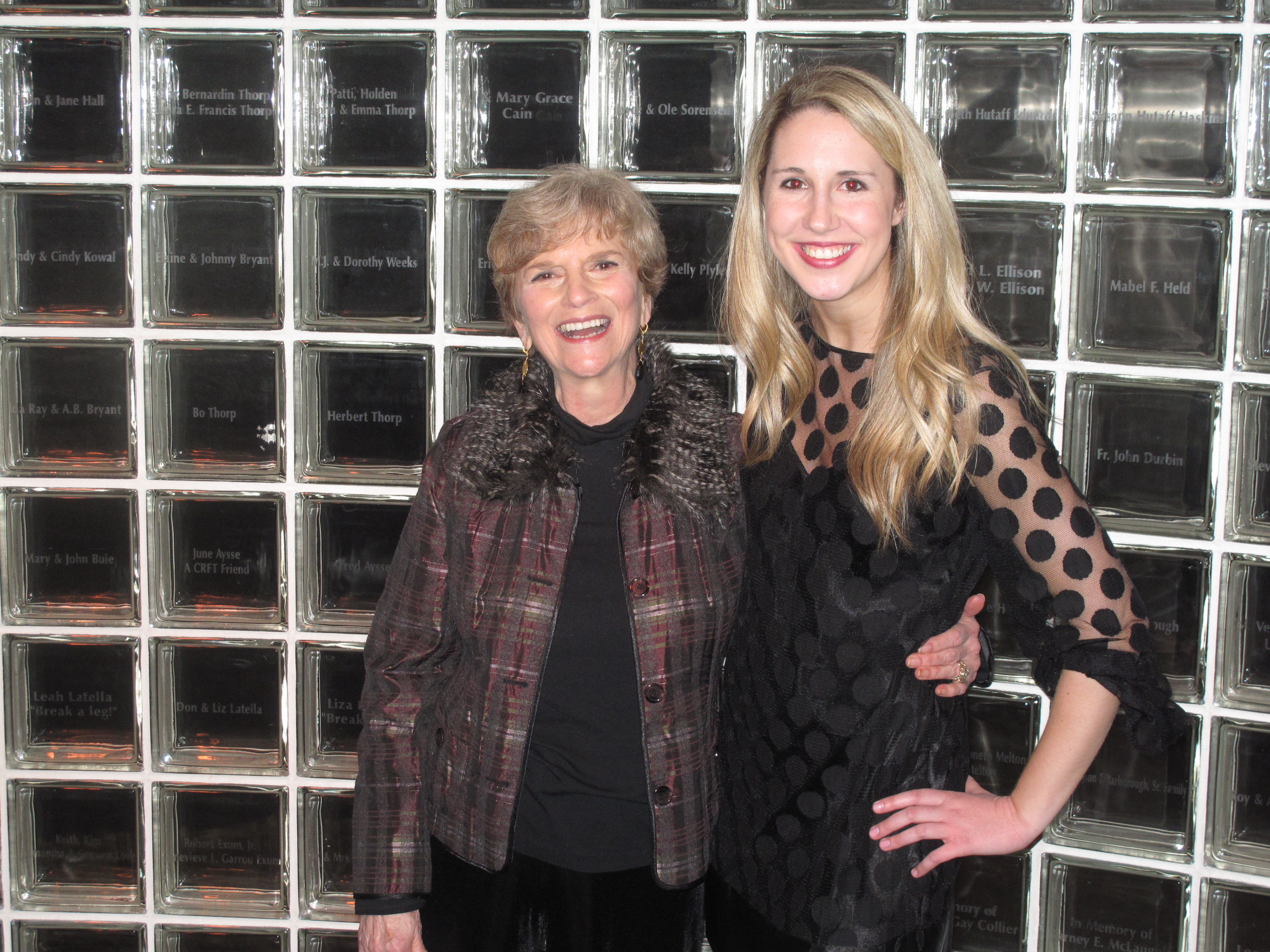 Emily with CFRT Founder and Former Artistic Director, Bo Thorpe